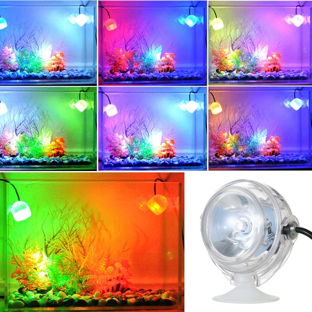 5V Colorful Aquarium LED Lighting Waterproof Submersible Aquarium Light Underwater Electronic Fish Tank Lamp