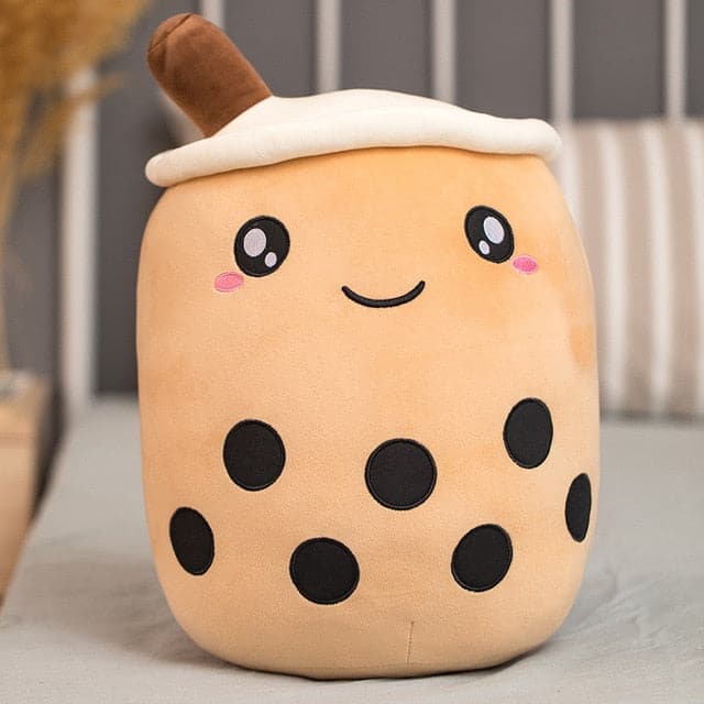 li Bubble Tea Plush Toy Soft Doll Cute Design Home Decor Sleep Hug Pillow