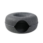 Cats House Basket Natural Felt Pet Cat Cave Beds Nest Funny Round Egg-Type with Cushion Mat For Small Dogs Puppy Pets Supplies