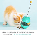 Funny Tumbler Cat Toy With Cat Stick Treat Leaking Toy for Cats Kitten Self-Playing Puzzle Interactive Cat Toys Pet Products