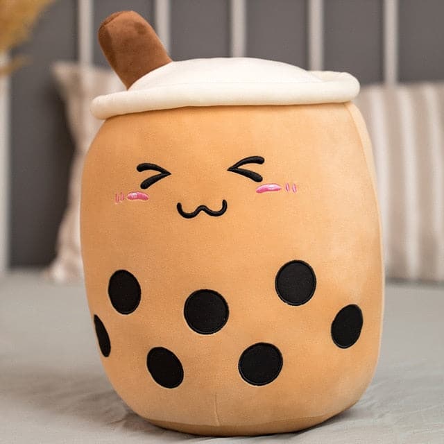 li Bubble Tea Plush Toy Soft Doll Cute Design Home Decor Sleep Hug Pillow