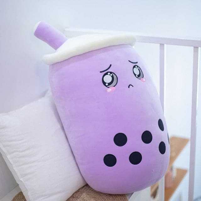 li Bubble Tea Plush Toy Soft Doll Cute Design Home Decor Sleep Hug Pillow