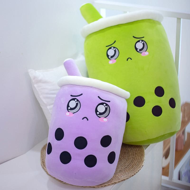 li Bubble Tea Plush Toy Soft Doll Cute Design Home Decor Sleep Hug Pillow