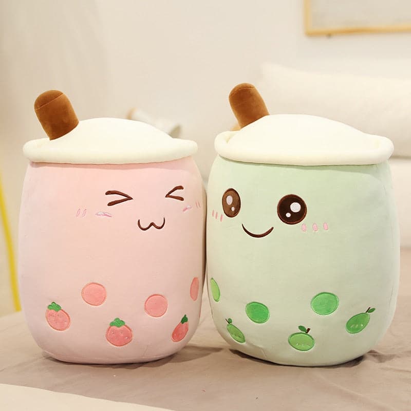 li Bubble Tea Plush Toy Soft Doll Cute Design Home Decor Sleep Hug Pillow