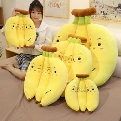 li Creative Cartoon Banana Plush Pillow Sofa Cushion Baby Toy Cute Plush Doll Children Fruit Toys Children Kid Gift