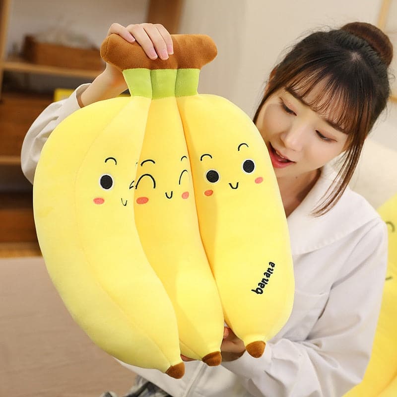 Cute Soft Banana Plush Pillow Sofa Cushion Baby Toy For Home Decor Holiday Birthday Gifts