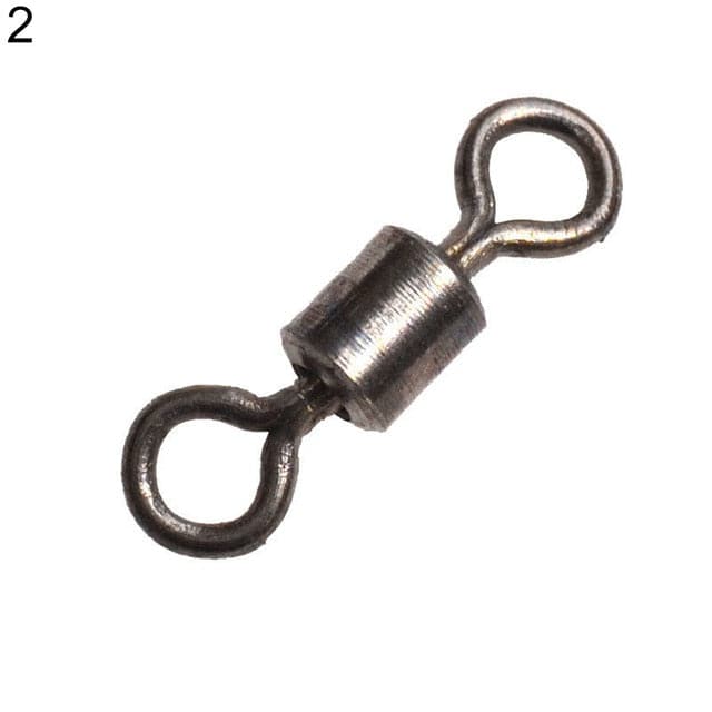 50Pcs Swivel Fishing connector Hook Ball Bearing Swivel Solid Rings Fishing Connector Fishing Hooks Tackle Accessories Fish Tool