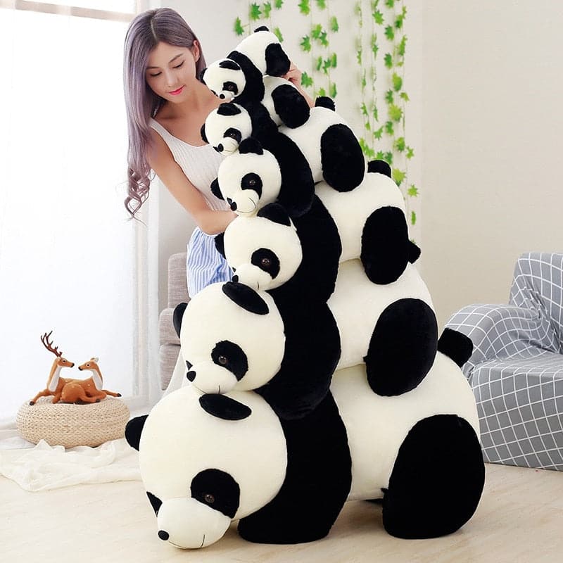li Cute Baby Big Giant Panda Bear Plush Stuffed Animal Doll Animals Toy Pillow Cartoon Kawaii Dolls Girls Lover Gifts