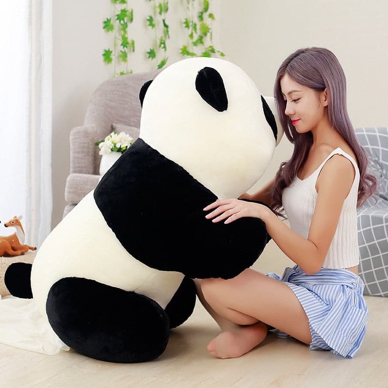 li Cute Baby Big Giant Panda Bear Plush Stuffed Animal Doll Animals Toy Pillow Cartoon Kawaii Dolls Girls Lover Gifts