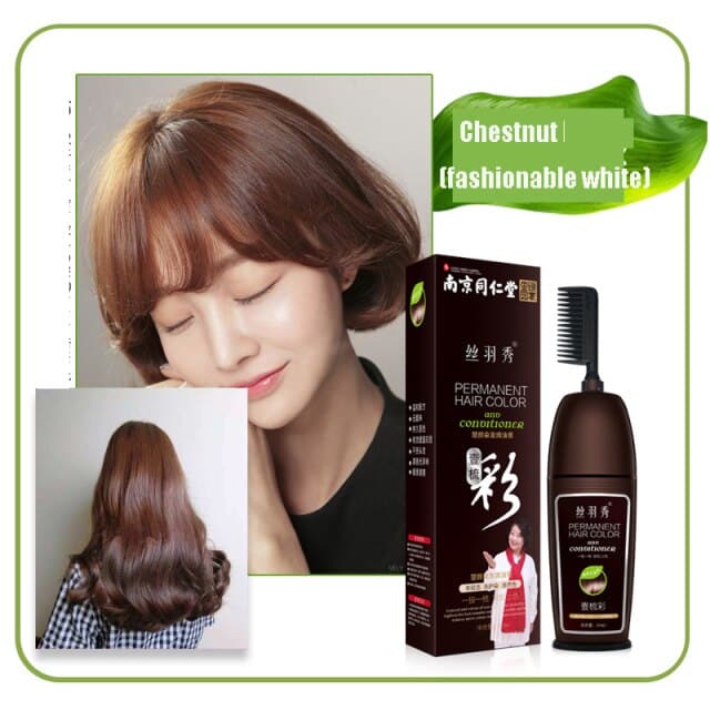 Hair Dye Color Shampoo Beauty Nourishes Long Lasting Care for Men Women Home Salon With Comb