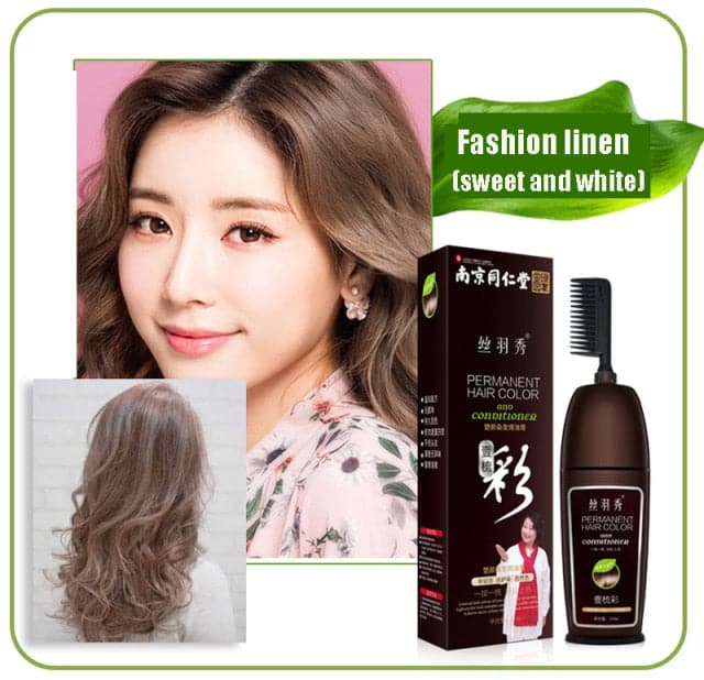 Hair Dye Color Shampoo Beauty Nourishes Long Lasting Care for Men Women Home Salon With Comb