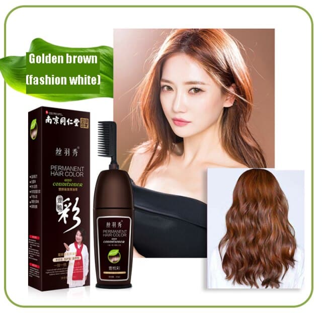 Hair Dye Color Shampoo Beauty Nourishes Long Lasting Care for Men Women Home Salon With Comb