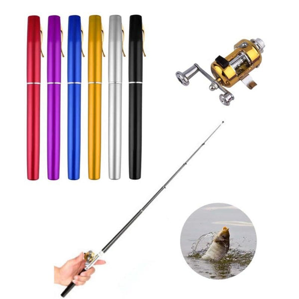 Penholder Pocket Fishing Rod Ice Fishing Rod Portable Ultra-short Sea Rod Cast Rod
