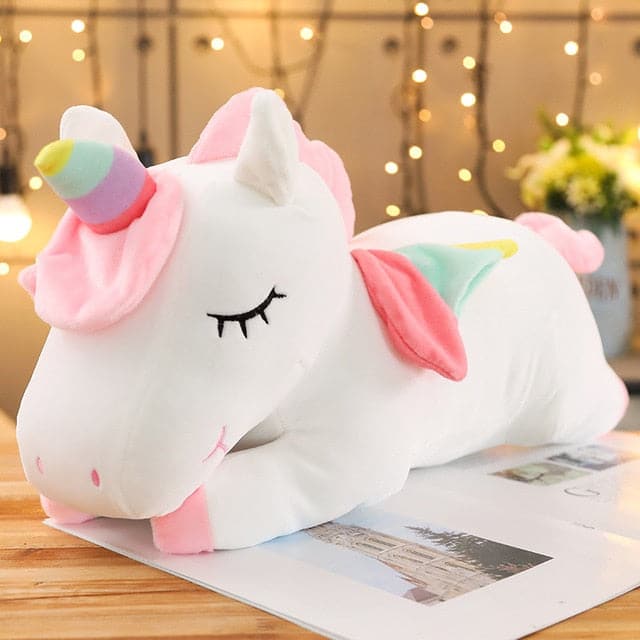 li Mythical Unicorn Plush Toys Soft Stuffed Cartoon Animal Horse Baby Pillows Pegasus Dolls New Year Gifts for Children Kids