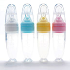 Silicone Baby Feeding Spoon Silicone Food Supplement Children Rice Paste Bottle