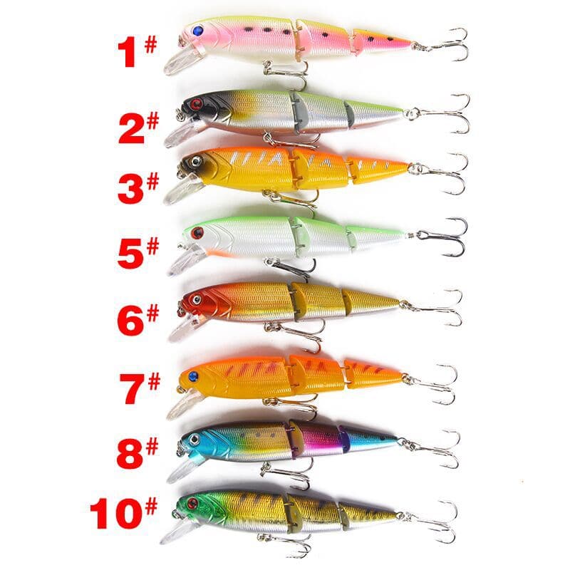 Multi Section Sea Bass Hard Fishing Lure 3D Fish Eyes 1PCS Crankbaits Minnow Fake Artificial Bait Suit For Fishing Carp Tackle