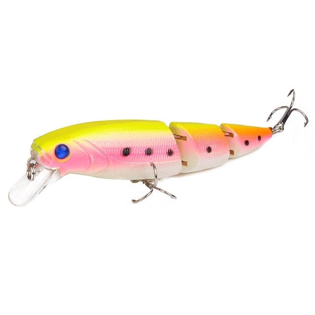 Multi Section Sea Bass Hard Fishing Lure 3D Fish Eyes 1PCS Crankbaits Minnow Fake Artificial Bait Suit For Fishing Carp Tackle