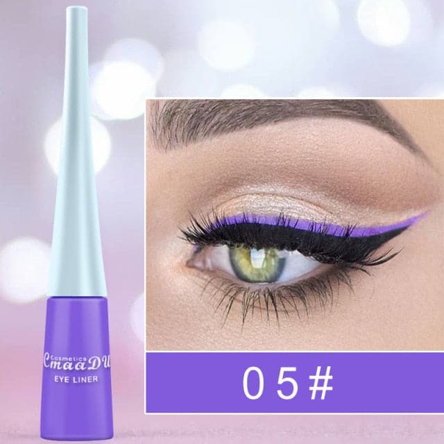 Colorful Liquid Eyeliner Blue Waterproof Long Lasting Diamond Matte Eyeliner Gel Cosmetics