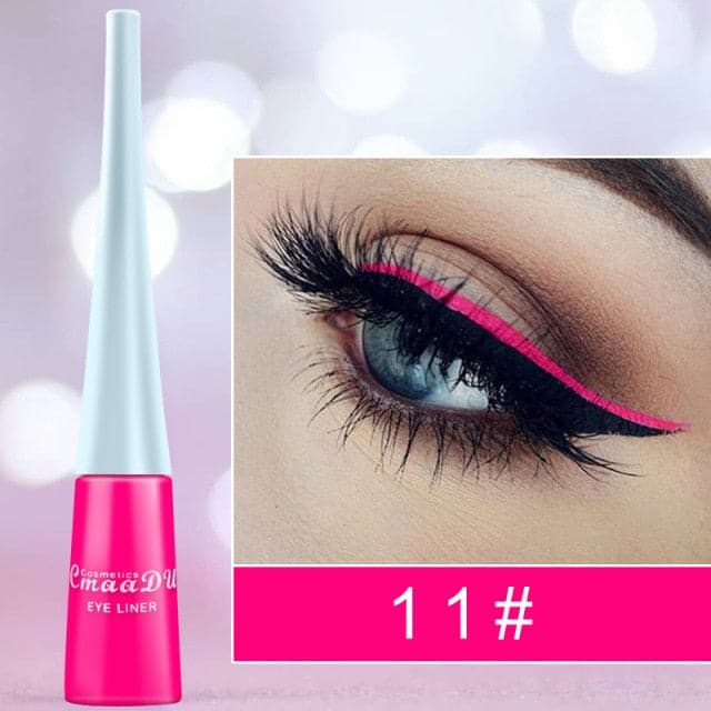 Colorful Liquid Eyeliner Blue Waterproof Long Lasting Diamond Matte Eyeliner Gel Cosmetics