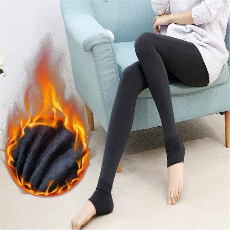 Trend Knitting Casual Winter New High Elastic Thicken Lady's Leggings Warm Pants Skinny Pants For Women