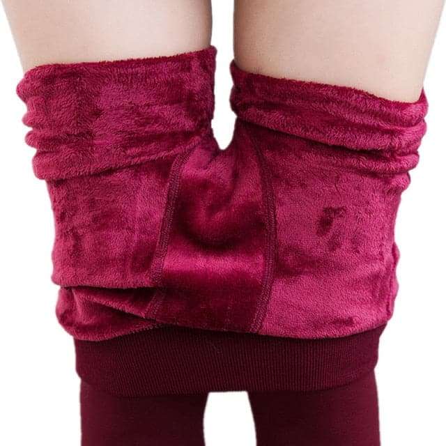 Trend Knitting Casual Winter New High Elastic Thicken Lady's Leggings Warm Pants Skinny Pants For Women