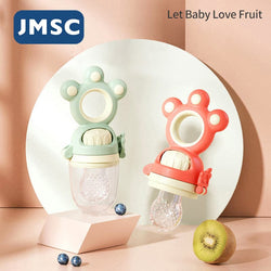 Baby Teether Nipple Fresh Fruit Food Vegetable Bite Bag Pacifier Safe Eat Silicone Feeder Supplement Oral Care Bottle Teat