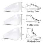 Invisible Height Increase Silicone Socks Gel Heel Pads Orthopedic Arch Support Heel Cushion Soles Insole Foot Massage Unisex