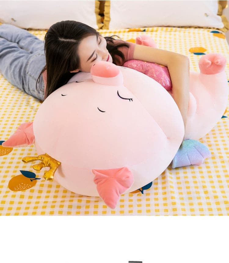 New Style Crown Angel Smile Pig Plush Toy Cute Stuffed Doll