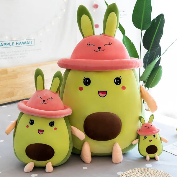 Cute Avocado Plush Toys Sofa Cushion Cartoon Fruit Stuffed Doll For Kids Children Friends Gifts Home Decor