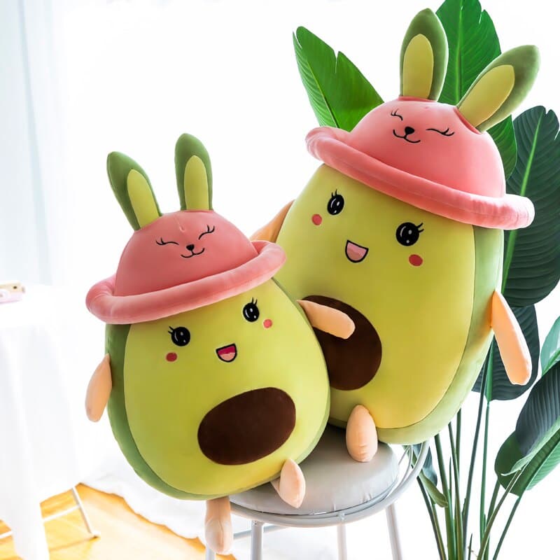 Cute Avocado Plush Toys Sofa Cushion Cartoon Fruit Stuffed Doll For Kids Children Friends Gifts Home Decor