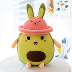 Cute Avocado Plush Toys Sofa Cushion Cartoon Fruit Stuffed Doll For Kids Children Friends Gifts Home Decor