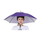 Foldable Double Umbrella Hat Headwear Cap Sun Rain Cap Camping Fishing Caps Sunscreen Shade Umbrella Fishing Hats