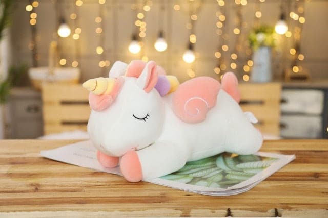 li Mythical Unicorn Plush Toys Soft Stuffed Cartoon Animal Horse Baby Pillows Pegasus Dolls New Year Gifts for Children Kids