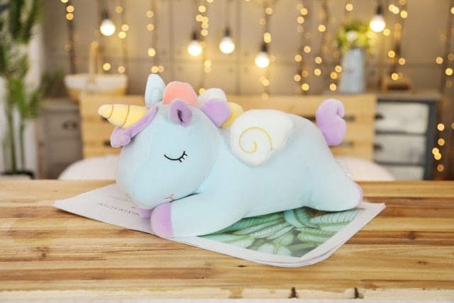 li Mythical Unicorn Plush Toys Soft Stuffed Cartoon Animal Horse Baby Pillows Pegasus Dolls New Year Gifts for Children Kids