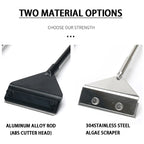 Stainless Steel Aquarium Fish Tank Algae Scraper Blade Aquatic Water Live Plant Grass Cleaning Multi-Tool Cleaner Kit Set