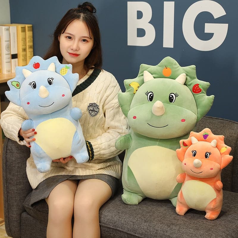 Lovely Soft Triceratops Stegosaurus Plush Toy Dinosaur Doll Stuffed Toys For Kids Children Gifts