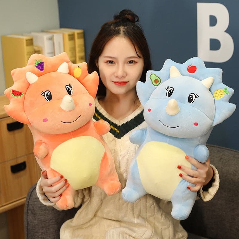 Lovely Soft Triceratops Stegosaurus Plush Toy Dinosaur Doll Stuffed Toys For Kids Children Gifts