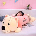 Cute Lying Teddy Bear Plush Toys Stuffed Dolls Homer Sofa Bedroom Decor