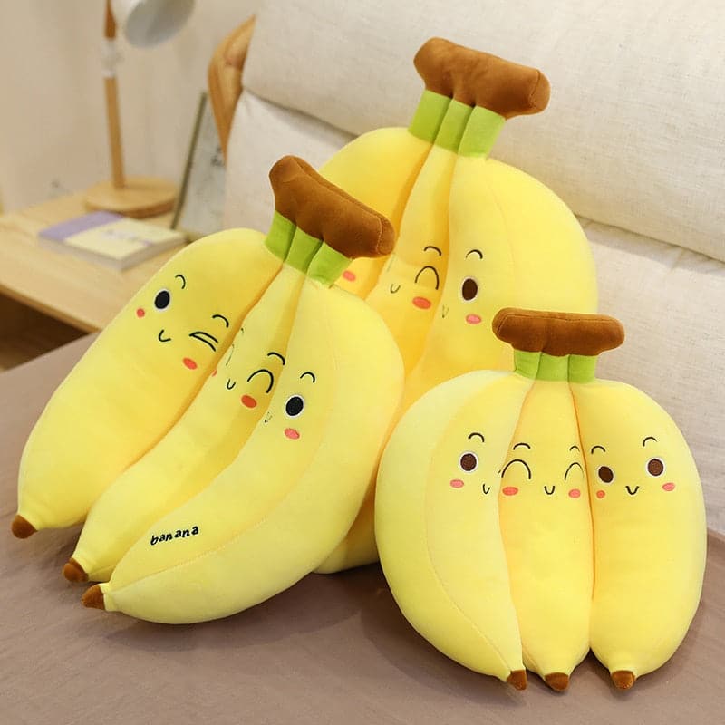 Cute Soft Banana Plush Pillow Sofa Cushion Baby Toy For Home Decor Holiday Birthday Gifts