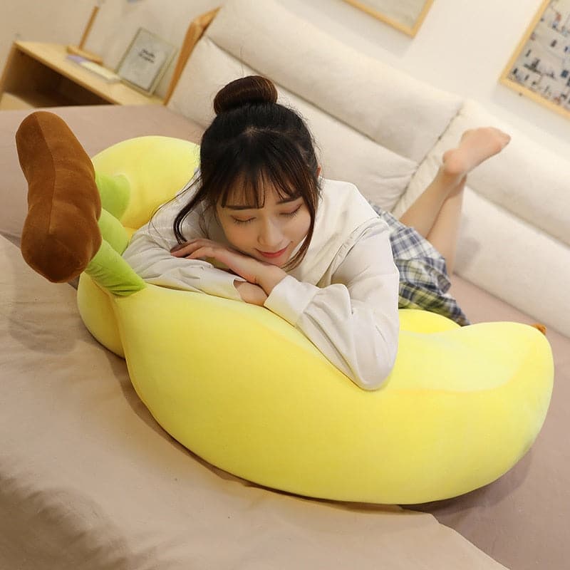 Cute Soft Banana Plush Pillow Sofa Cushion Baby Toy For Home Decor Holiday Birthday Gifts