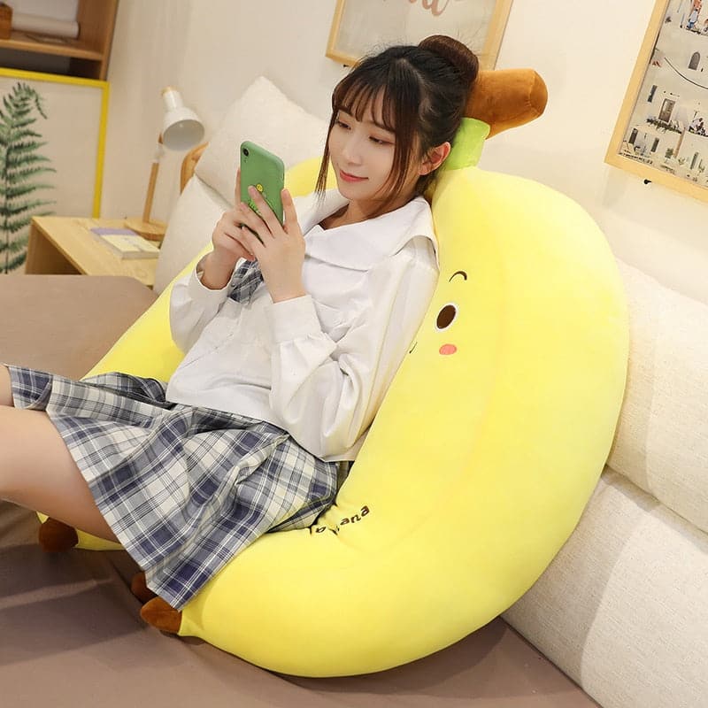 Cute Soft Banana Plush Pillow Sofa Cushion Baby Toy For Home Decor Holiday Birthday Gifts