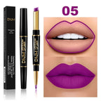 Waterproof Matte Lipstick Pencil Lip Liner Makeup Contour Tint Red Lasting Moisturizing Makeup Contour Cosmetics