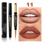 Waterproof Matte Lipstick Pencil Lip Liner Makeup Contour Tint Red Lasting Moisturizing Makeup Contour Cosmetics