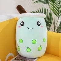 Super Soft Smile Bubble Tea Cup Pillow Plush Toys Stuffed Dolls For Kids Girls Boys