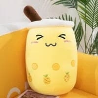 Super Soft Smile Bubble Tea Cup Pillow Plush Toys Stuffed Dolls For Kids Girls Boys