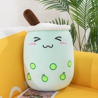 Super Soft Smile Bubble Tea Cup Pillow Plush Toys Stuffed Dolls For Kids Girls Boys