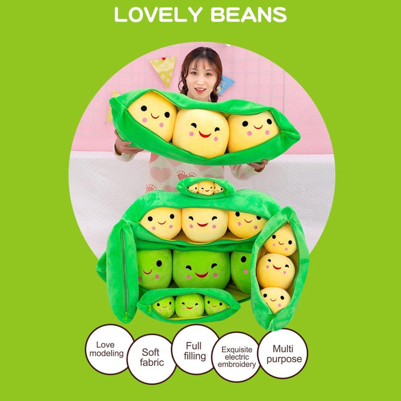 Room Decor Pod Plush Toy Cute Filled Plant Doll For Kids and Girlfriends Holiday Gifts