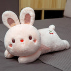 Sweet Sitting Cherry Bunny Plush Toy Rabbit Stuffed Doll Home Decor Birthday Gift