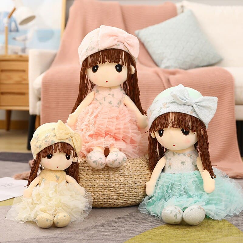Honey Little Girl Plush Toy Home Decor Sleeping Pillow Doll Kids Girls Birthday Gift