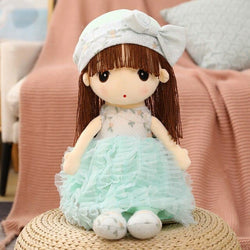 Honey Little Girl Plush Toy Home Decor Sleeping Pillow Doll Kids Girls Birthday Gift